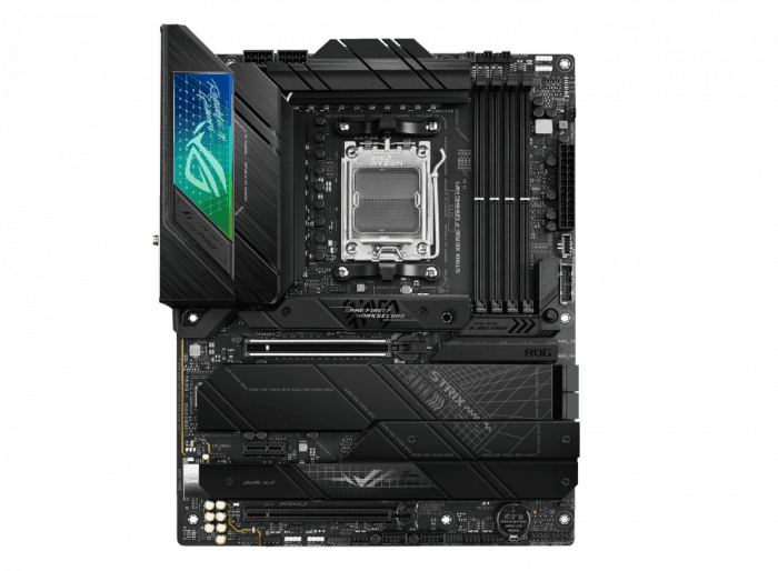 Сист. плата ASUS ROG STRIX X670E-F GAMING WIFI, X670E, AM5, 4xDIMM DDR5, 2xPCI-E x16, 4xM.2, 4xSATA, HDMI,DP,WIFI6E,BOX