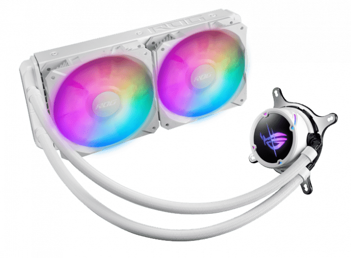 СЖО ASUS ROG STRIX LC II 240 ARGB WE, AIO, 120mm fan, ARGB, 1700 socket, WHITE, BOX