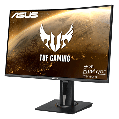 Монитор ASUS VG27VQ VA,27",16:9 FHD (1920x1080x165Hz),400cd/m2,3000:1,178/178,1ms,HDMI,DP,DVI,Sp 2W,Gaming,Black