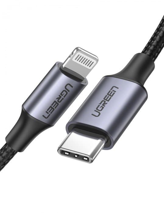Кабель Ugreen US304 Lightning To Type-C 2.0 Male Cable 1M, 60759