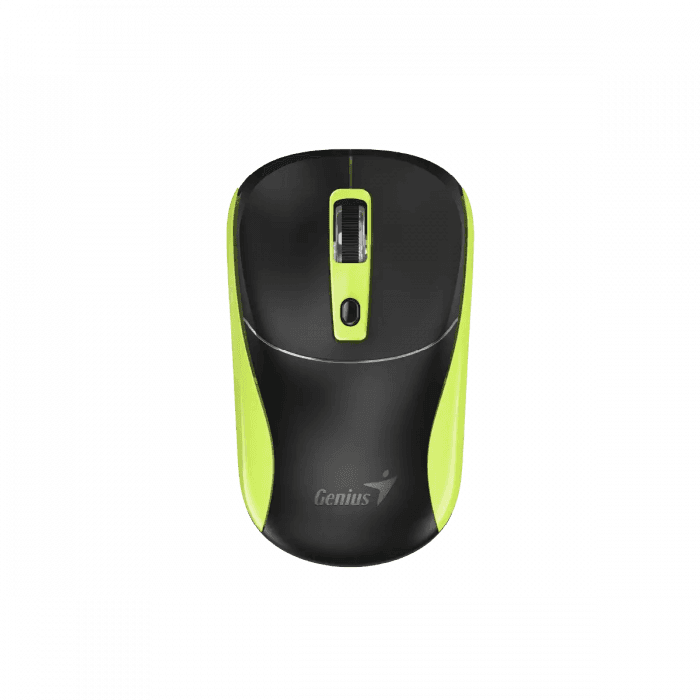 Беспроводная мышь Genius NX-7123 BLK+Green 2.4Ghz/1200dpi/Copilot/31030043403