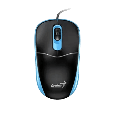Беспроводная мышь Genius NX-7123 BLK+Blue 2.4Ghz/1200dpi/Copilot/31030043401