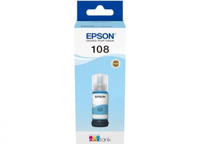Контейнер с чернилами Epson C13T09C54A 108 EcoTank Light Cyan 70 ml
