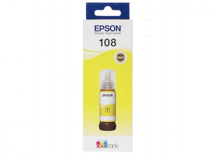 Контейнер с чернилами Epson C13T09C44A 108 EcoTank Yellow 70 ml