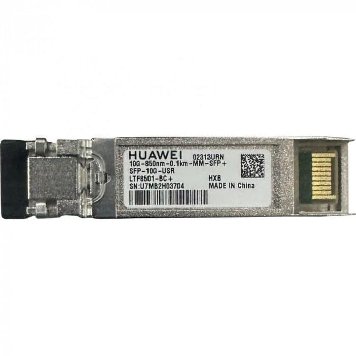Трансивер оптический HUAWEI SFP-10G-USR 10GBASE-SR, SFP+ Transceiver, Multi-mode (850nm, 100m, LC), 02313URN