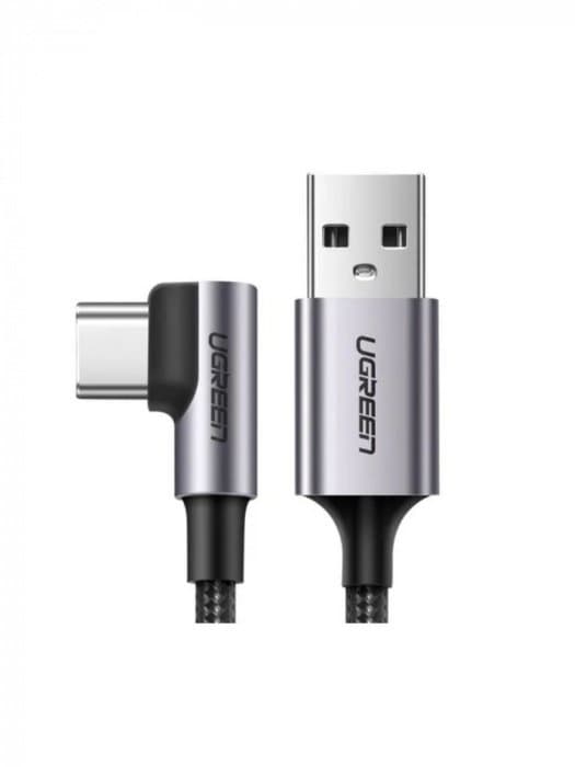 Кабель UGREEN US284 50942 Angled USB AM to USB Type C Cable Angled 2m