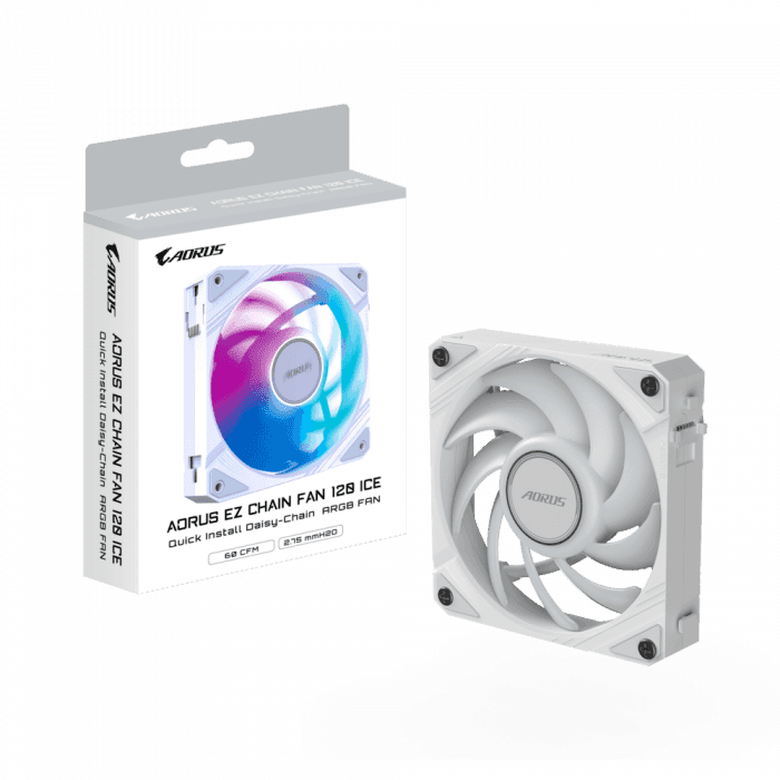 Вентилятор для корпуса Gigabyte GP-ECFAN1201 ICE, WHITE