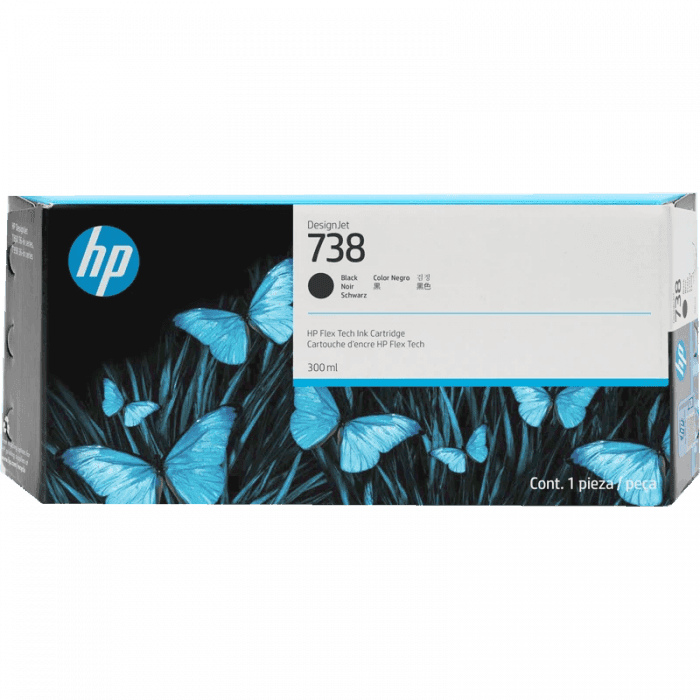 Струйный картридж HP 738 498N8A черный 300 мл  для HP DesignJet T850, T950