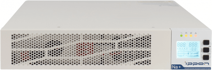 ИБП Ippon Na+ RTA 3000 3000W/Rack online/батарея 12V 4,8Ah*6/USB-B /RS-232/EPO/8 IEC/ЖК-дисплей/поддержка SNMP/Белый