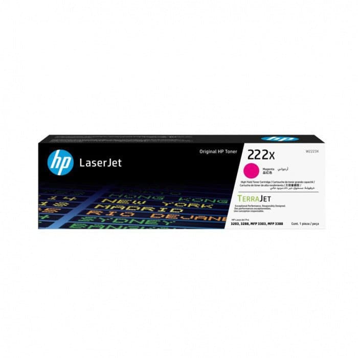 Лазерный картридж увеличенной емкости HP W2223X пурпурный  222X для HP LJ3303/LJ3203 (2500 стр)