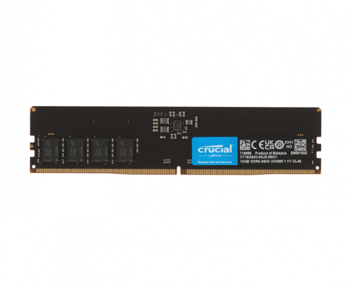 Модуль оперативной памяти Crucial DIMM DDR5, 16Gb, 5600Mts, CL46, 1.1v, CT16G56C46U5