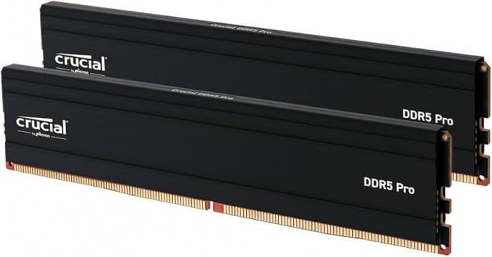 Набор модулей памяти Crucial PRO DIMM DDR5, 32Gb (16x2), 5600Mts, CL46, 1.1v, with Heatsink, CP2K16G56C46U5