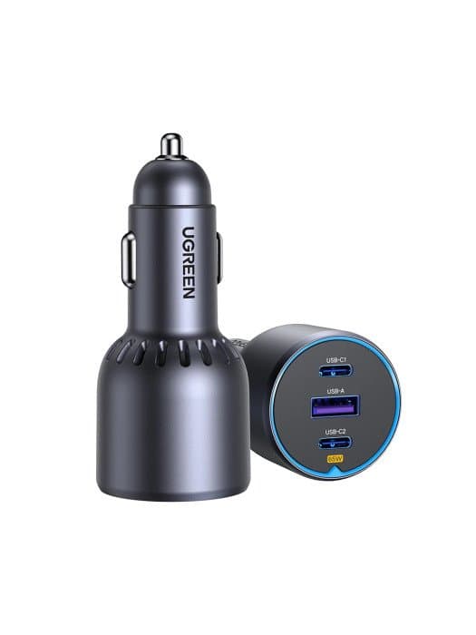 Автомобильное ЗУ Ugreen EC703 2*USB-C PD+USB-A 75W Fast Car Charger, 35024