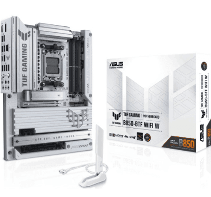 Сист.плата ASUS TUF GAMING B850-BTF WIFI W, B650, AM5, 4xDDR5, 2xPCI-E x16, PCI-Ex1, M2, SATA,HDMI,DP, WIFI7, WHITE, BOX