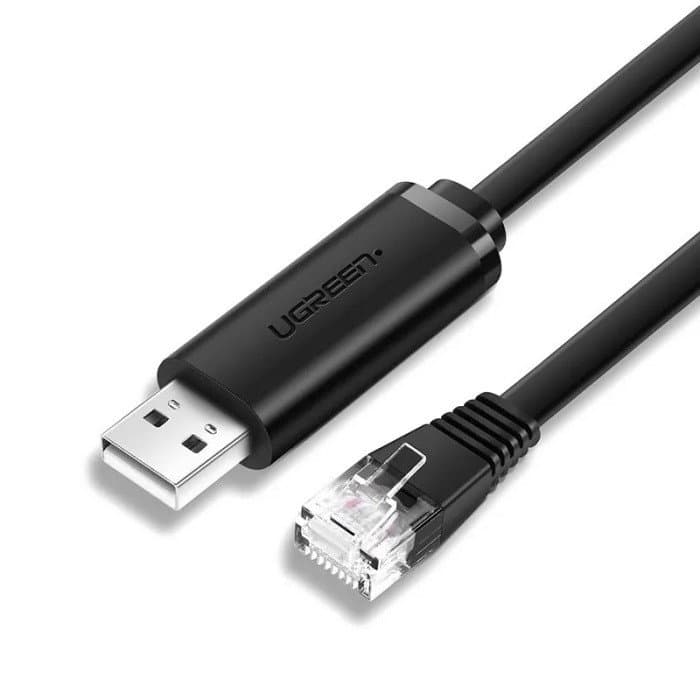 Кабель UGREEN CM204 USB 2.0  to RJ45 Console Cable 3m 60813