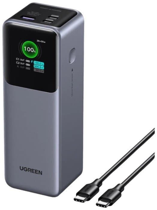 Пауэрбанк Ugreen 25000mAh Fast Charging PB722 35525B 200W USB A, 2 x USB-C