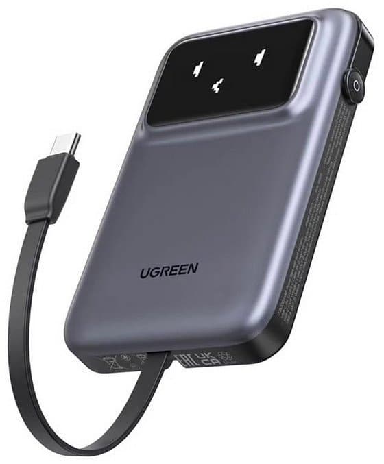 Пауэрбанк UGREEN PB511 35603B 10000mAh 30W/2*Type-C +USB-A Fast Charging
