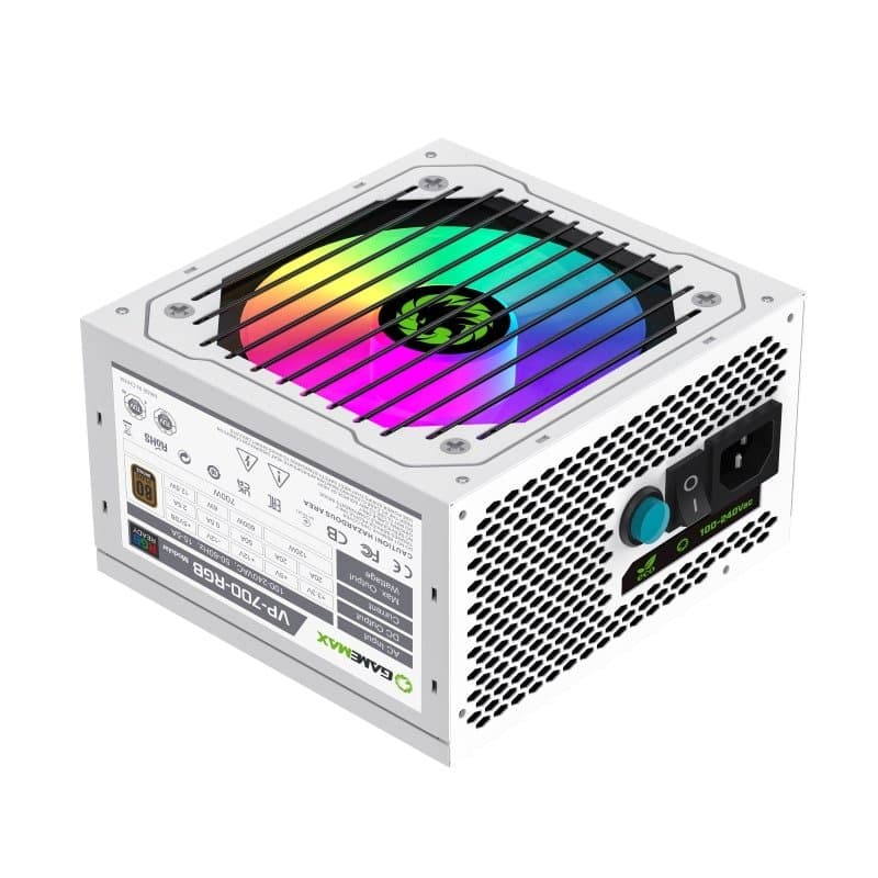 Блок питания Gamemax VP-700-RGB-M White, 80+ Bronze
