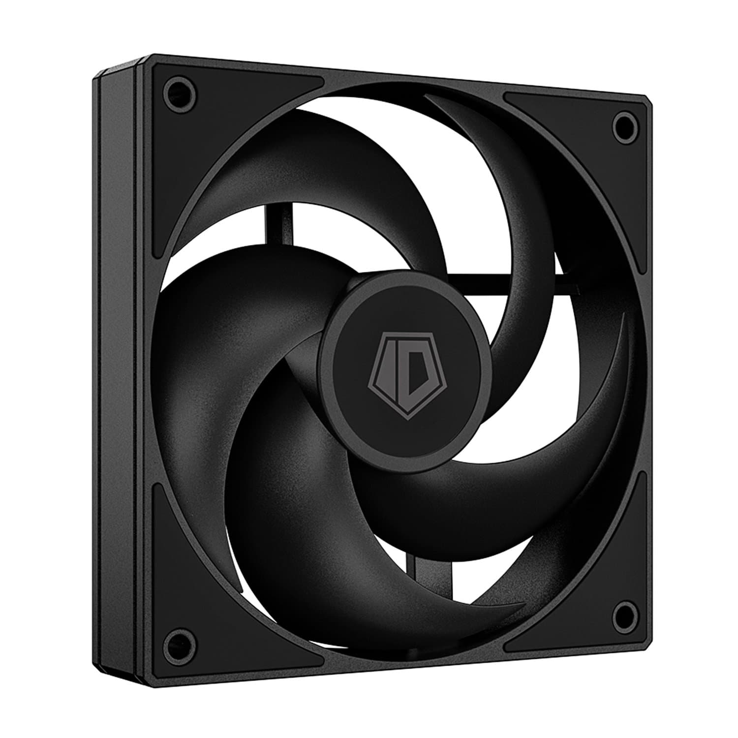Fan for case, 12cm, ID-Cooling, AS-120-K, 1250rpm, 45CFM, 21dBA, 45 CFM, black, 3pin