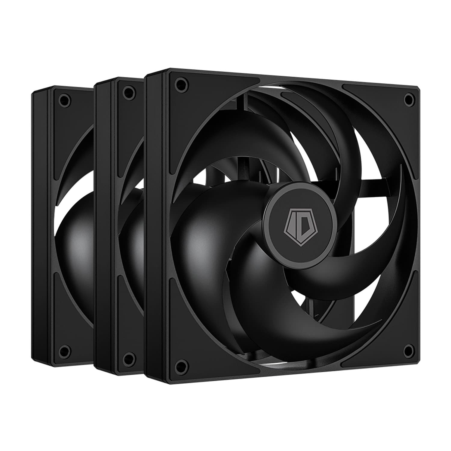 Fan kit for case, 12cm x 3, ID-Cooling AS-120-K TRIO, 300-2000rpm, 58CFM, 27.2 dBA, 4pin