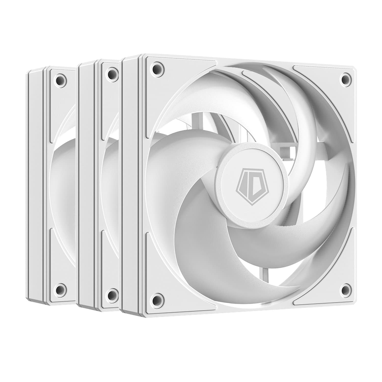 Fan kit for case, 12cm x 3, ID-Cooling AS-120-W TRIO, 300-2000rpm, 58CFM, 27.2 dBA, 4pin