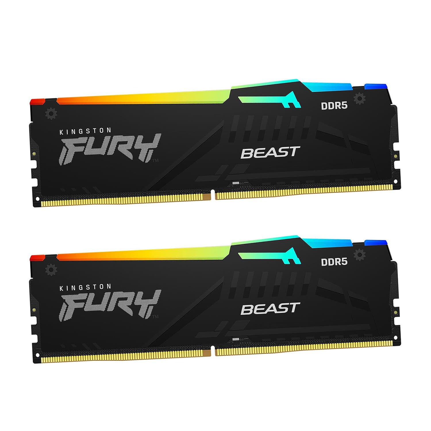 DIMM DDR5 16 GB kit <6000MHz> Kingston Fury Beast RGB (AMD+Intel), KF560C36BBEAK2-16, (2x8GB), CL36