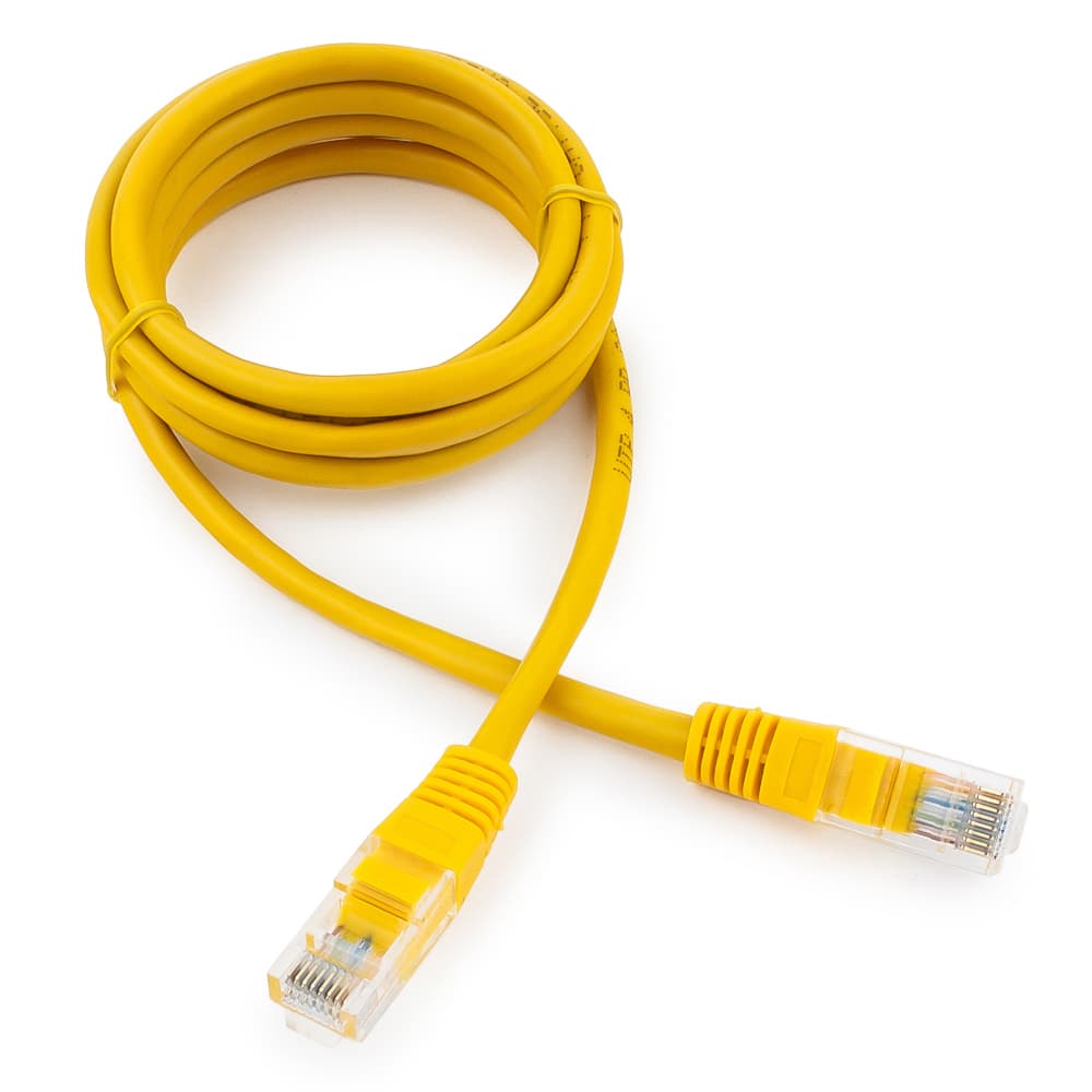 Cable  Patch cord  UTP 5e-Cat  1.5 m Cablexpert PP10-1.5M/Y, желтый
