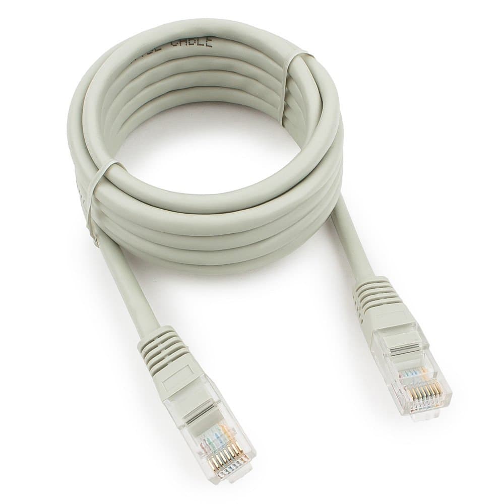 Cable  Patch cord  UTP 5e-Cat  2 m Cablexpert PP10-2M, серый