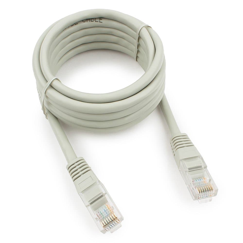 Cable  Patch cord  UTP 5e-Cat  2 m Cablexpert PP12-2M, серый
