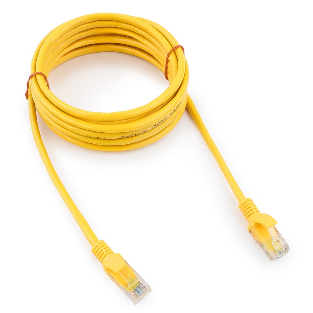 Cable  Patch cord  UTP 5e-Cat  3 m Cablexpert PP10-3M/Y, желтый