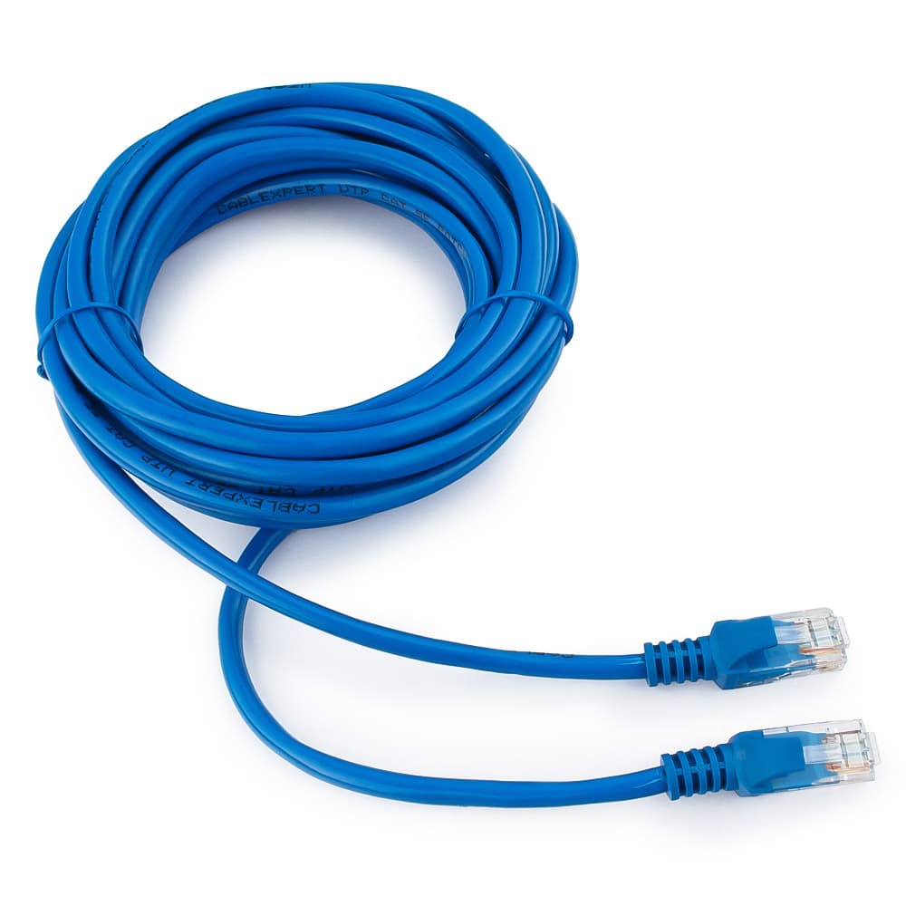Cable  Patch cord  UTP 5e-Cat  5 m Cablexpert PP10-5M/B, синий