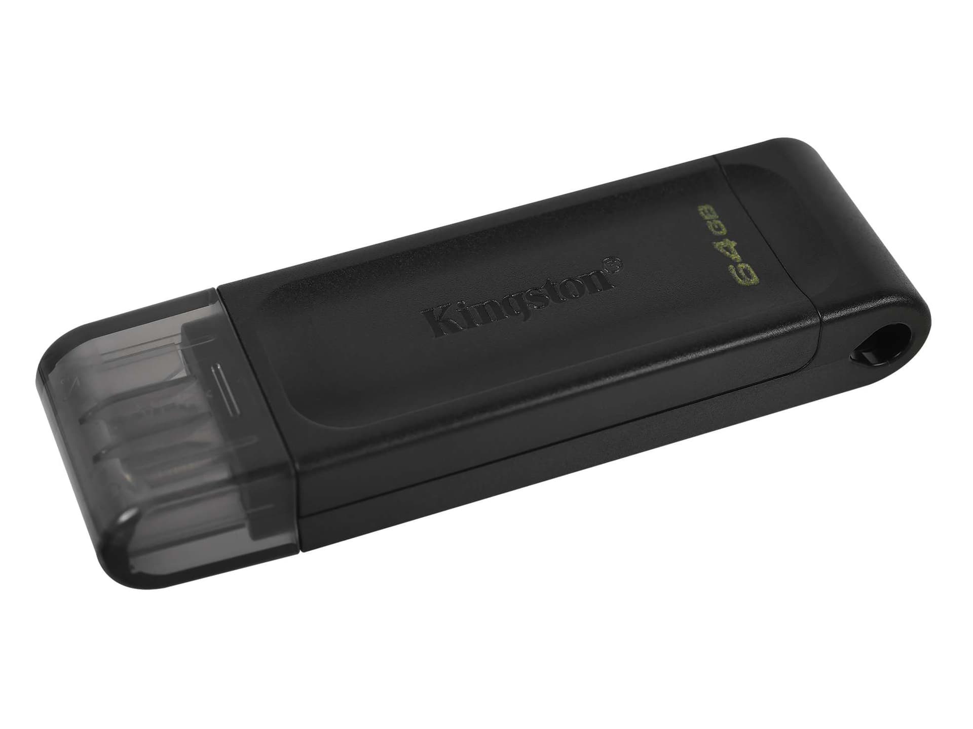 USB flash  64GB Kingston DT70, DT70/64GB, USB-C 3.2, black