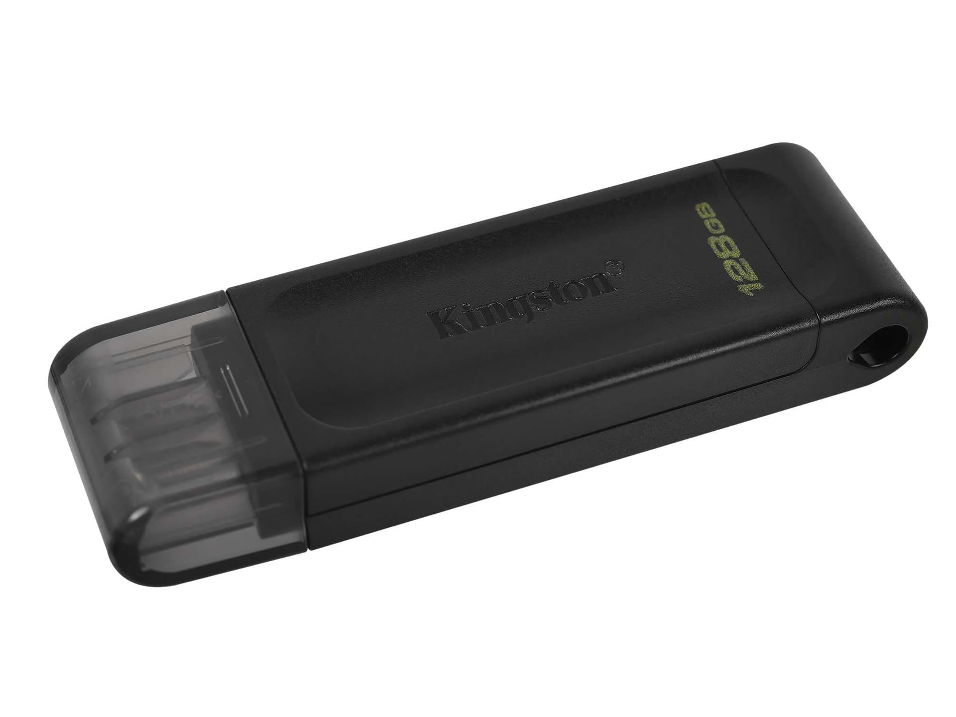 USB flash 128GB Kingston DT70, DT70/128GB, USB-C 3.2, black