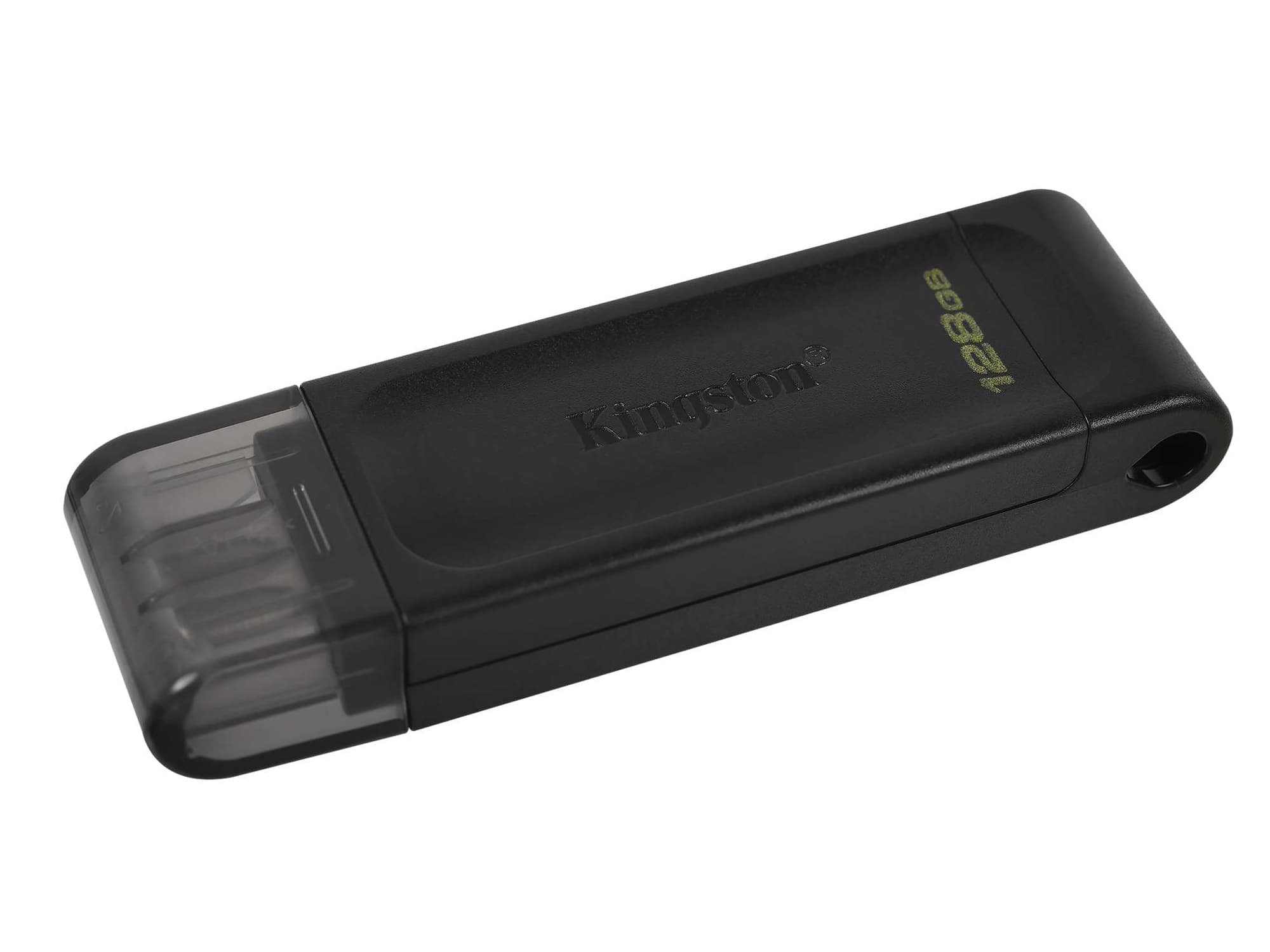 USB flash 128GB Kingston DT70, DT70/128GB, USB-C 3.2, black