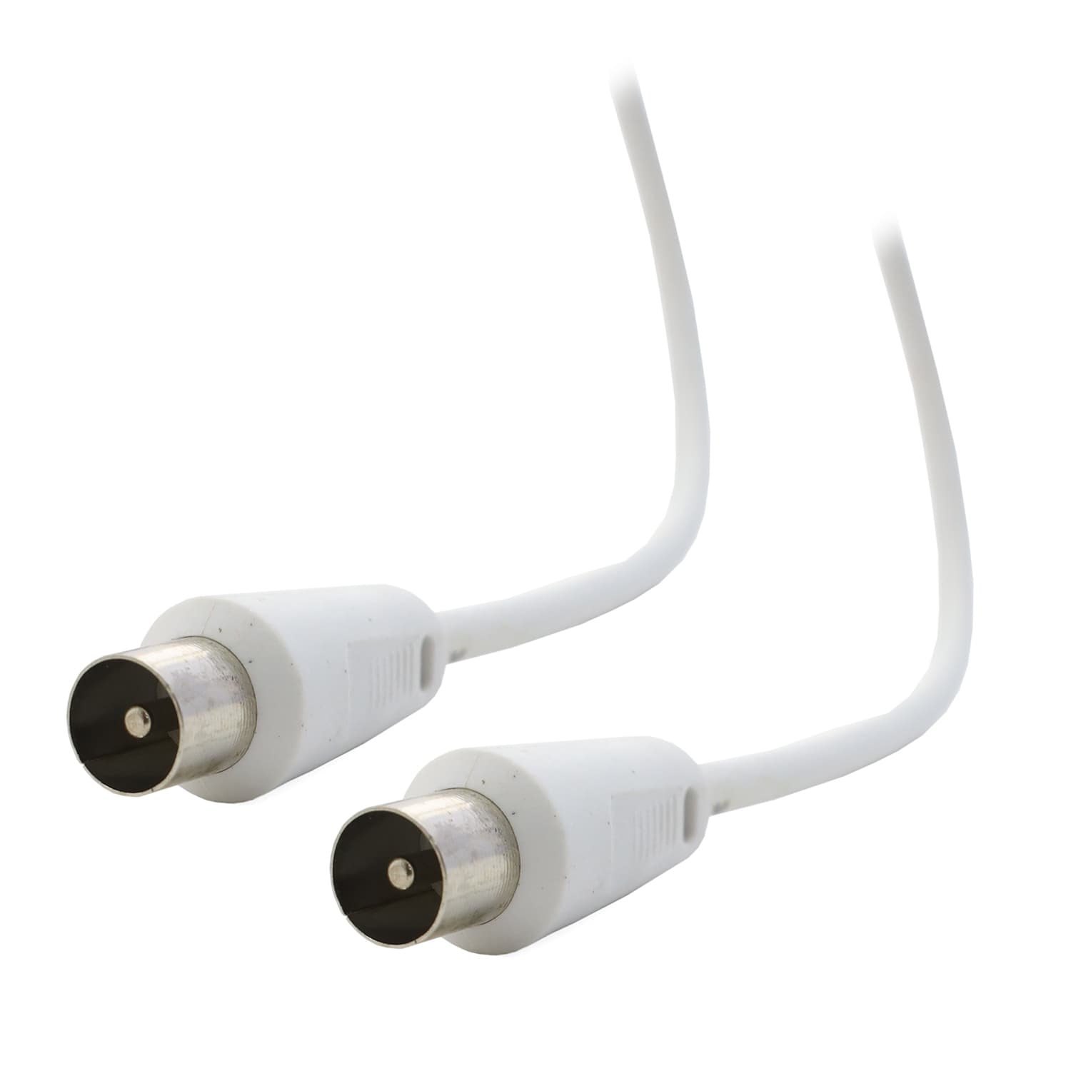 Cable (удлинитель), TV-m -> TV f, Ritmix RCC-074, coaxial, 3m, white