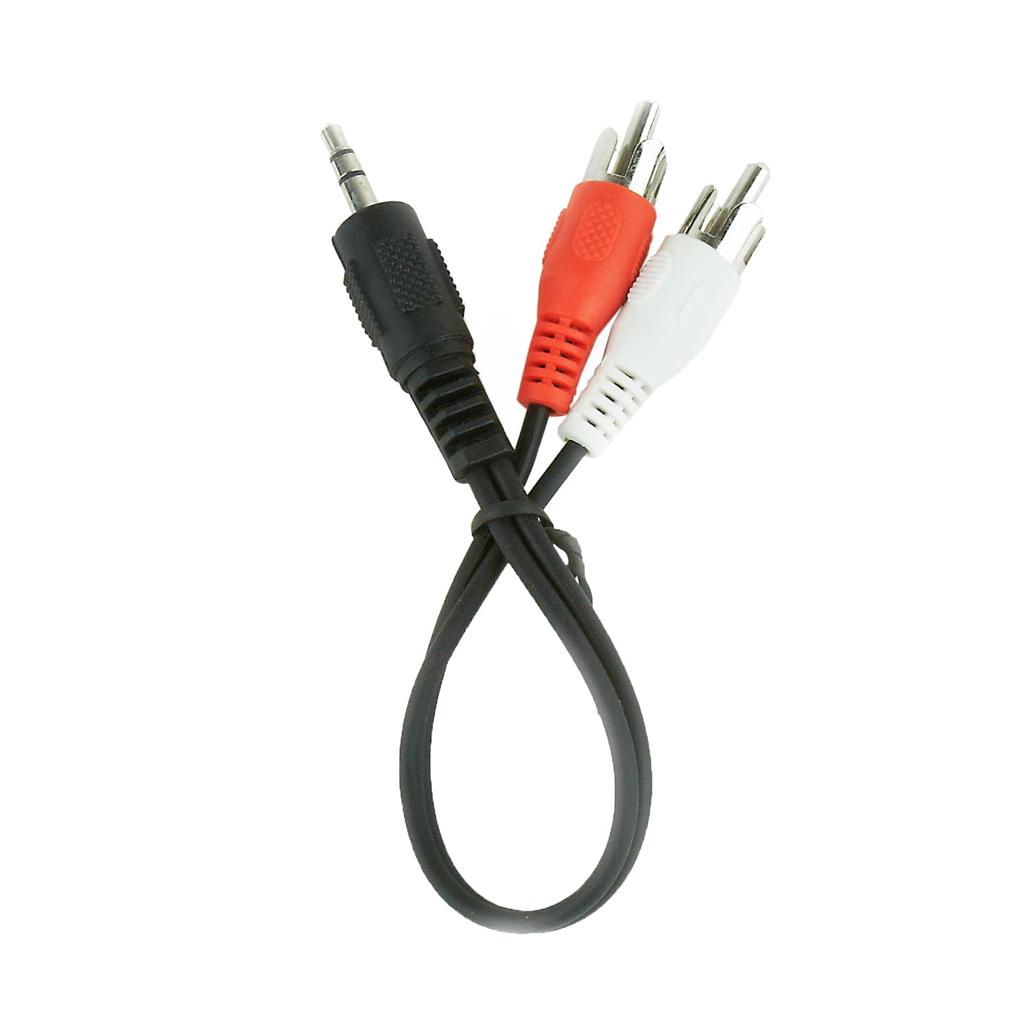 Cable Audio, 3.5mm/m - 2xRCA/m, Cablexpert CCA-458/0.2, 0.2m, black