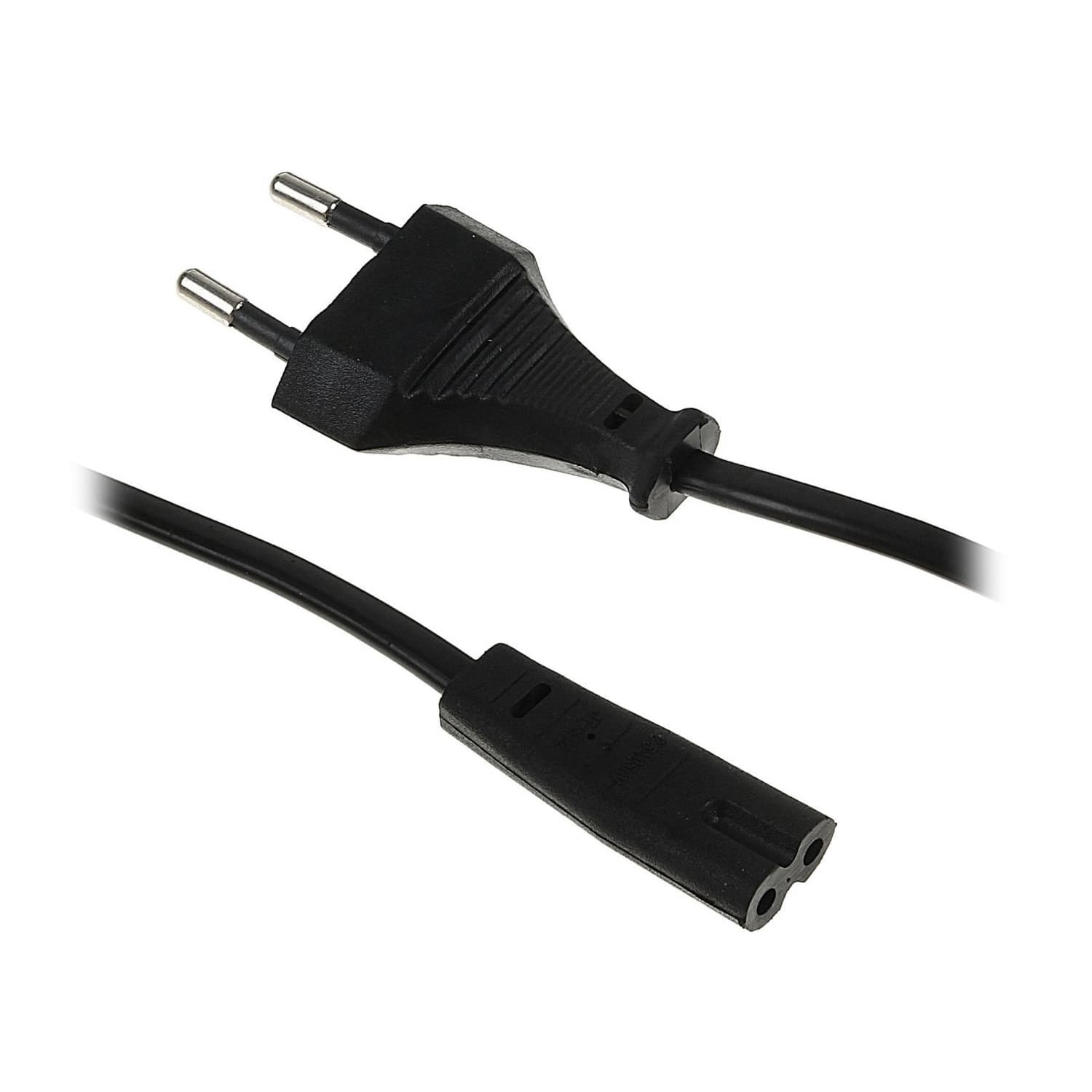 Cable power, Cablexpert PC-184/2-1.8M, (аудио-видео аппаратура, ноутбук), 2 pin, 1.8м,  black