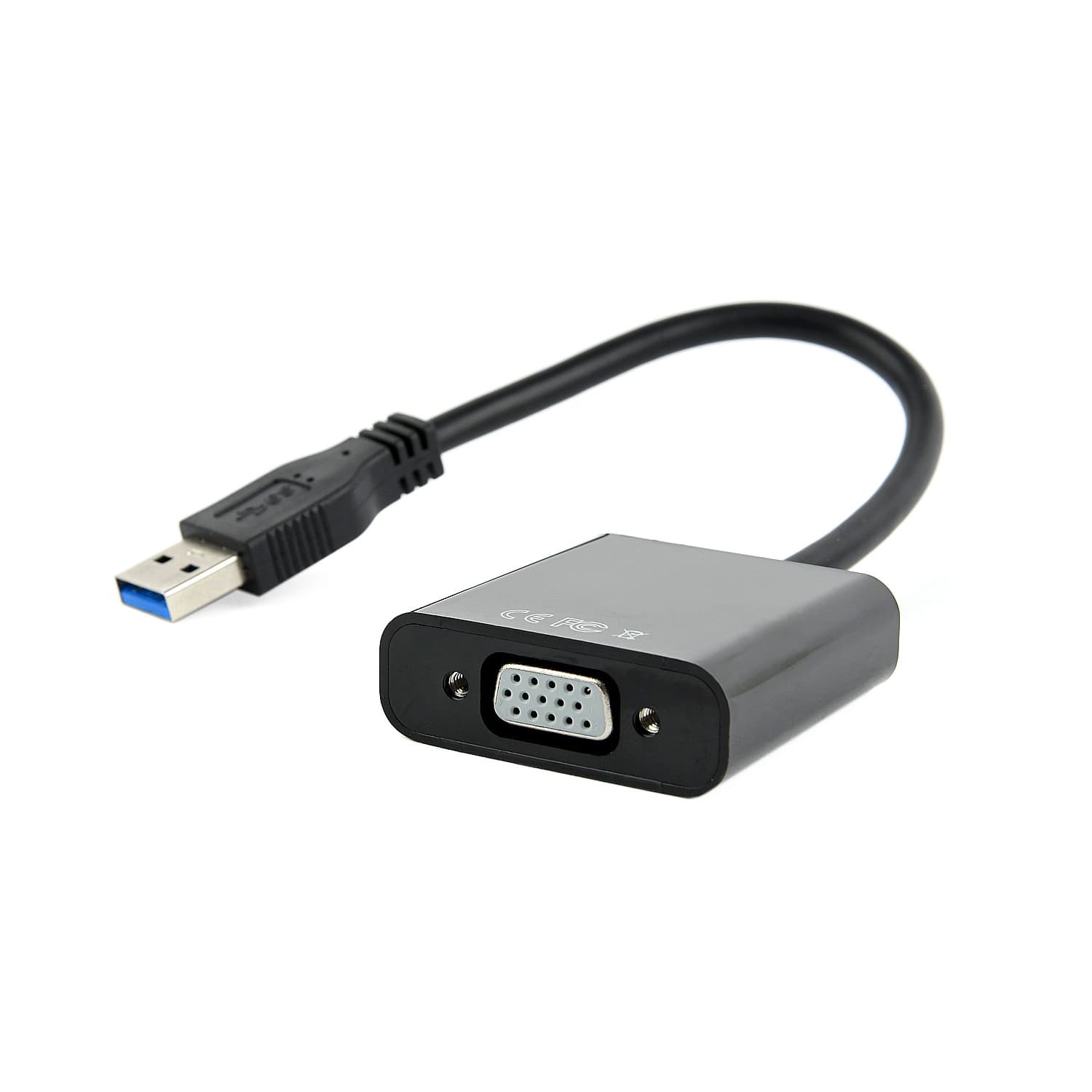 Converter USB 3.0 m -> D-Sub (VGA) f, Cablexpert AB-U3M-VGAF-01, black