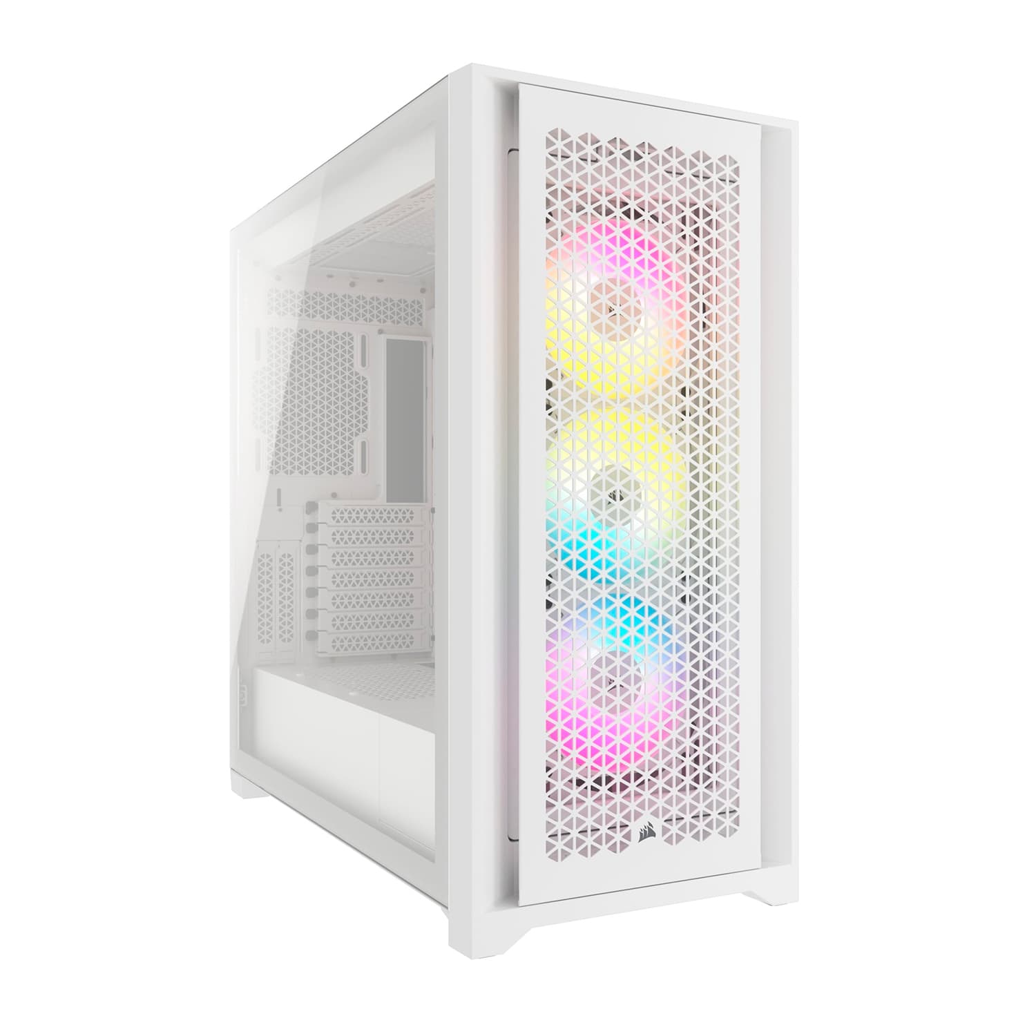 Case ATX midi tower Corsair, iCUE 5000D RGB Airflow, CC-9011243-WW(без БП), white