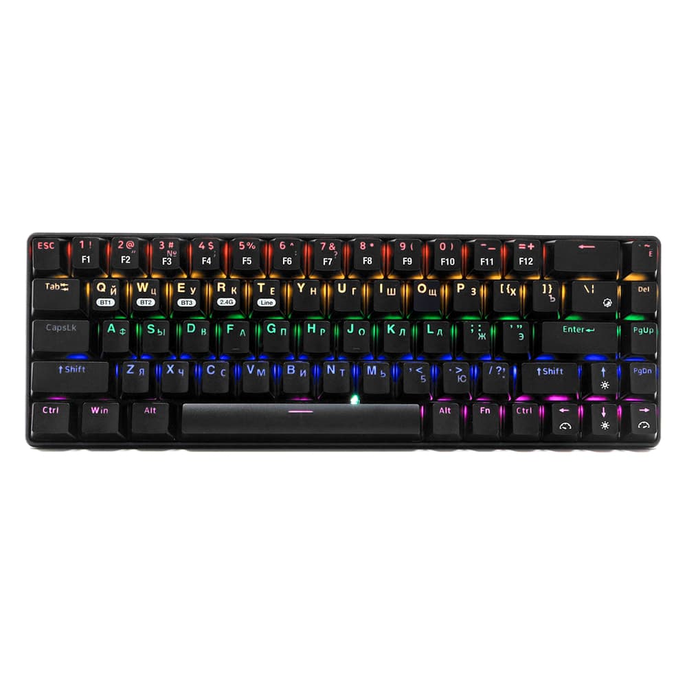 KeyBoard  USB, Gembird KBW-G500L, BT/2.4 GHz wireless, USB, black