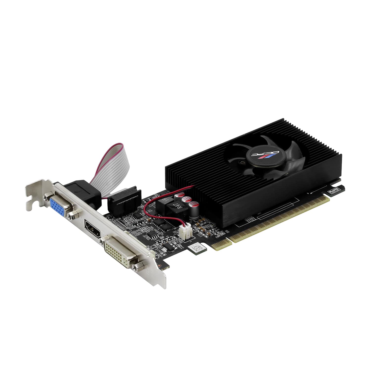 GPU NVIDIA, 2 GB, OCPC GT 730, [OCVNGT730G2], VGA/HDMI/DVI, GDDR3/64-bit