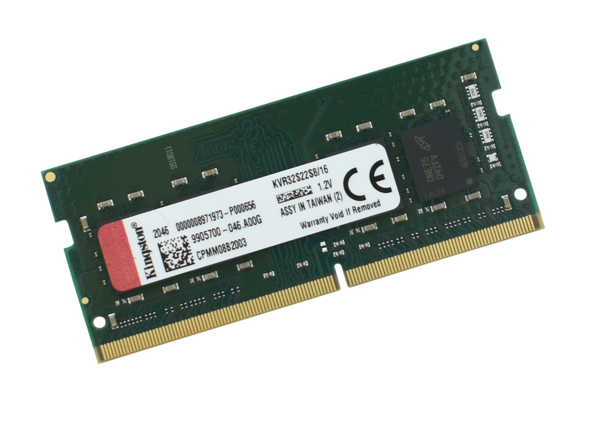 SO-DIMM DDR4 16 GB <3200MHz> Kingston, KVR32S22S8/16, CL22, 8 chip