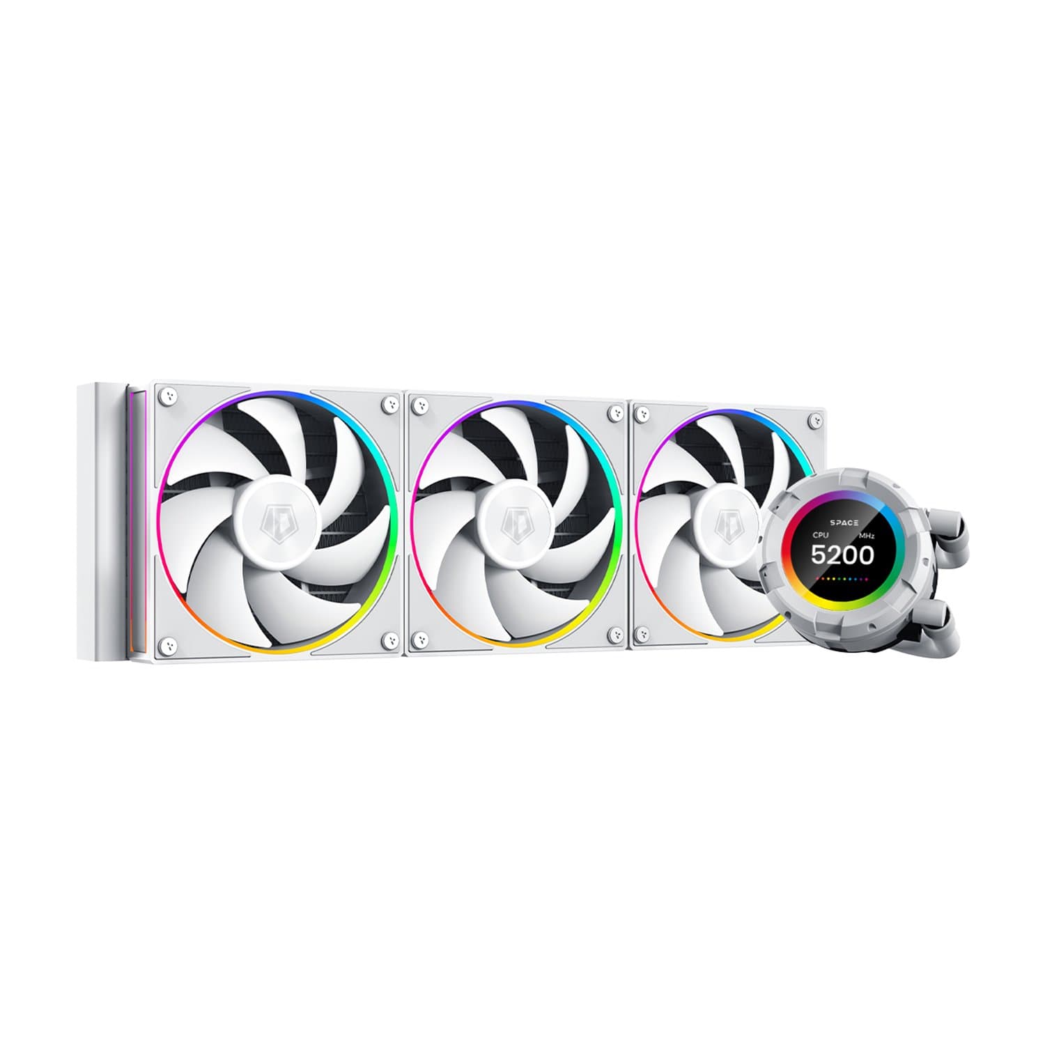 Water Cooler ID-Cooling SL360 WHITE, for S1700/1200/115x/AMD