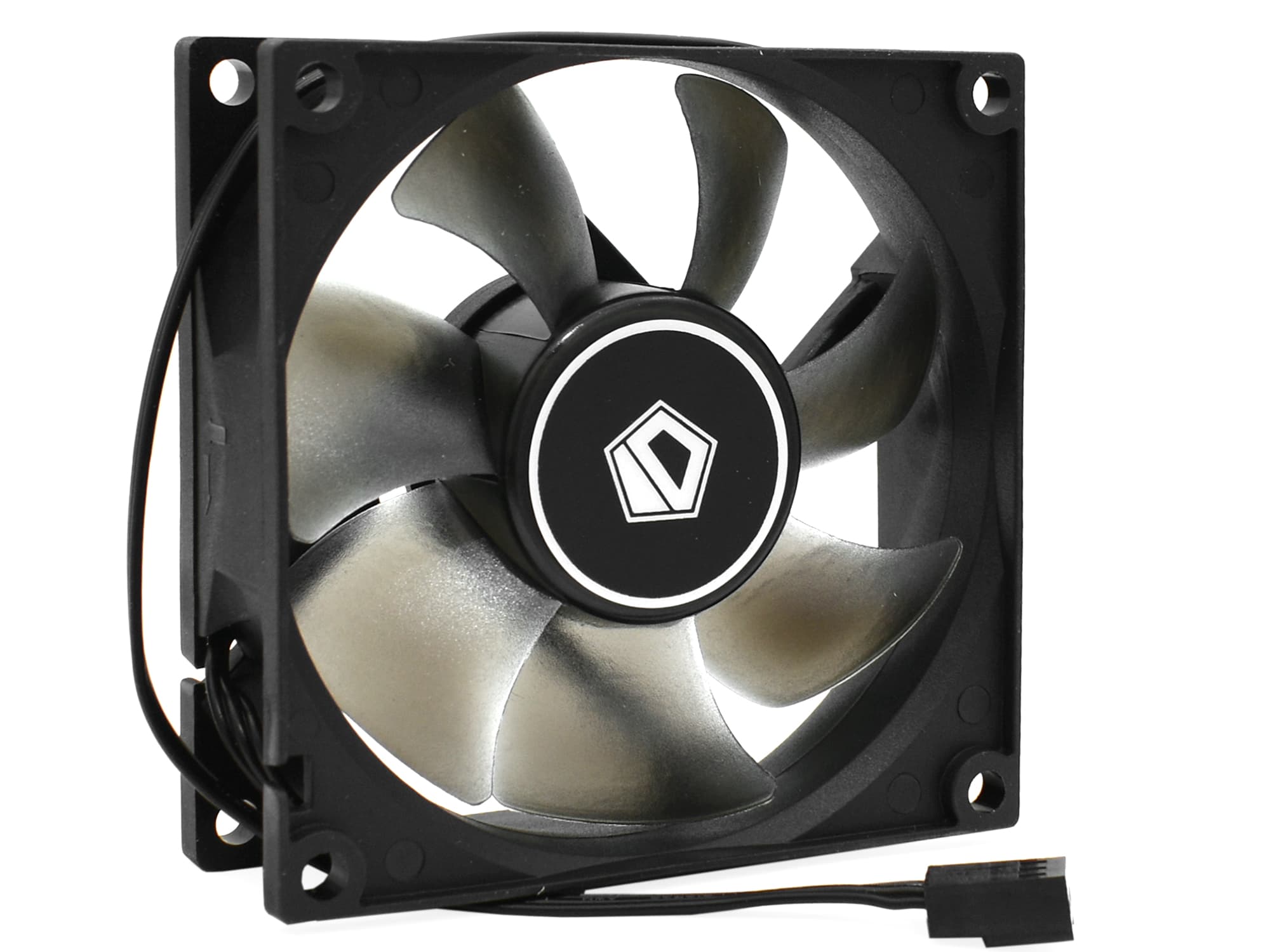 Fan for case,  8cm, ID-Cooling, NO-8025-SD, 2000rpm, 25.5CFM, 21dBA, black, 3pin
