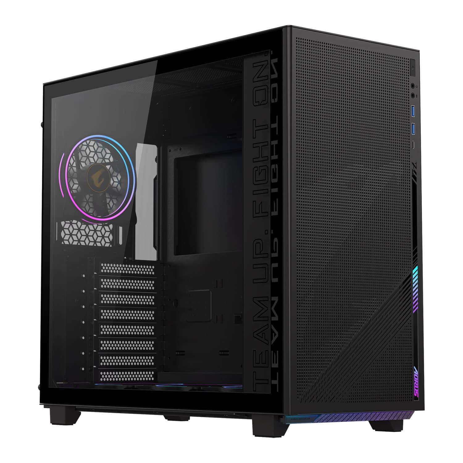 Case ATX midi tower Gigabyte Aorus, GB-AC400G, (без БП), black