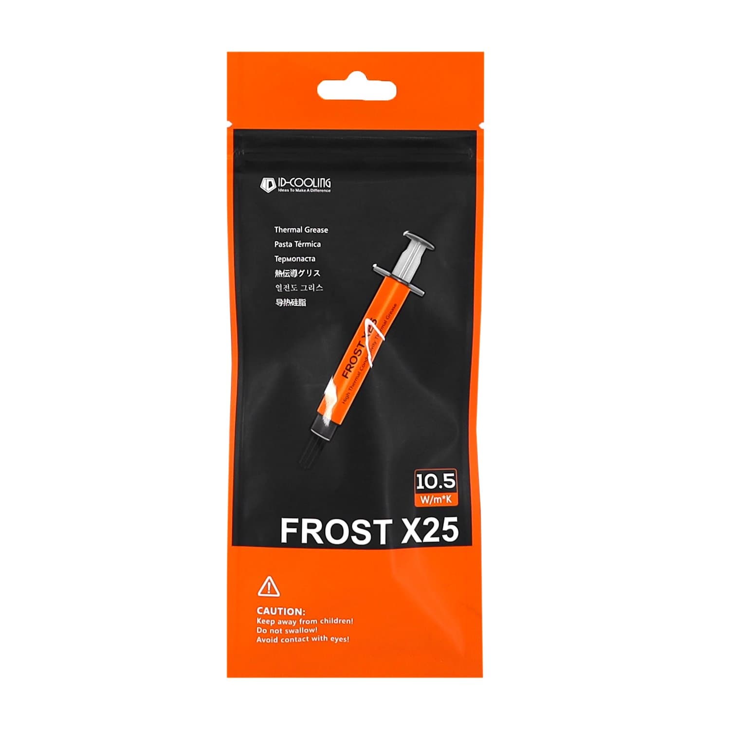 Термопаста heatsink compound, ID-Cooling FROST X25, 4г шприц, 2.6g/cm3