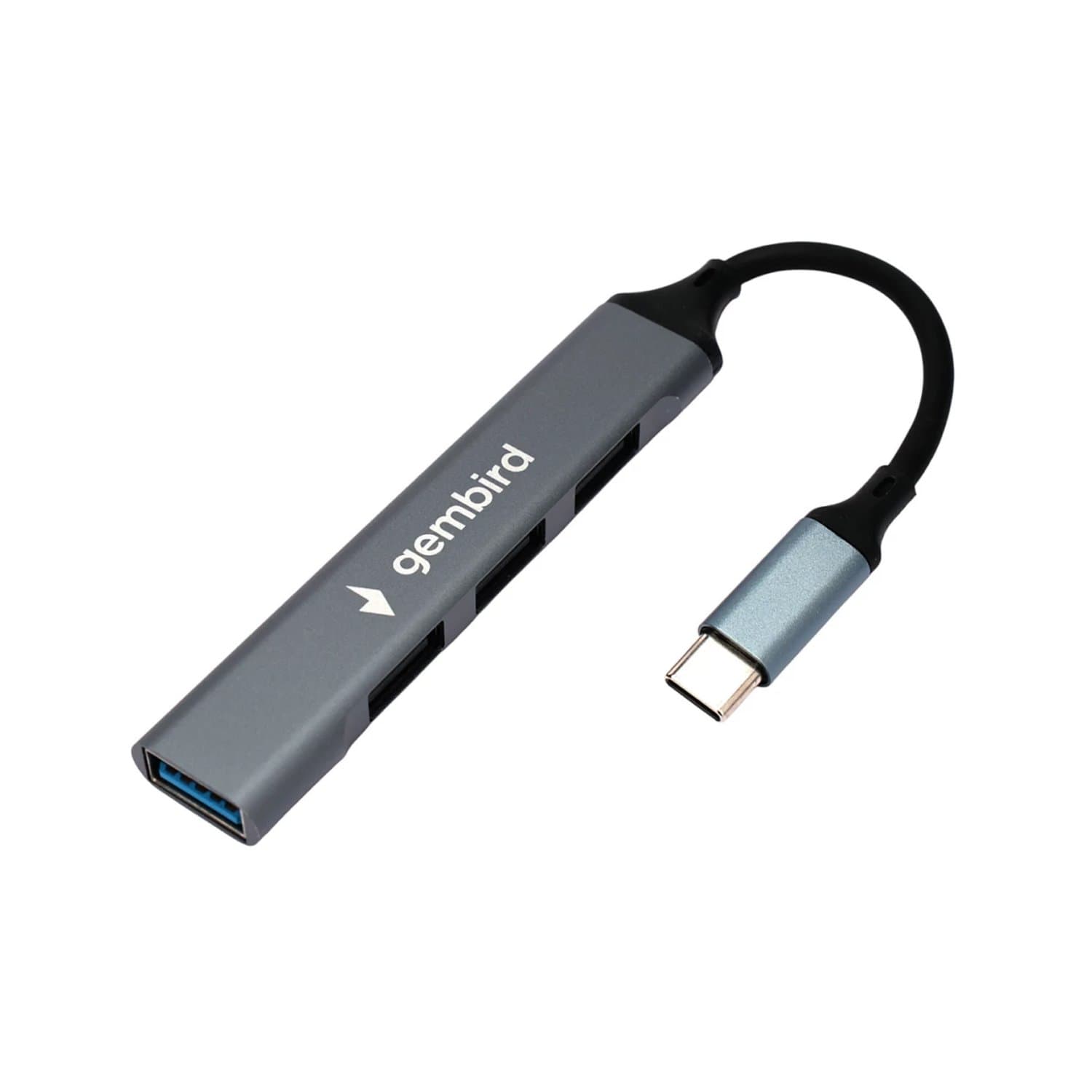 USB Hub 3 port, Gembird  UHB-C202,Type-C, USB 2.0/3.0, black
