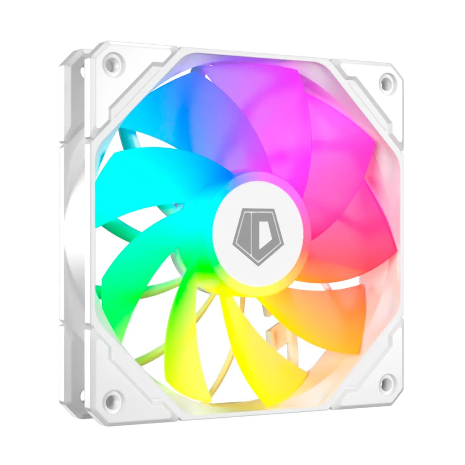 Fan for case, 12cm, ID-Cooling, TF-12025-PRO ARGB REVERSE WHITE, 500-1800rpm, 82.5CFM,4pin+3pin (5V)