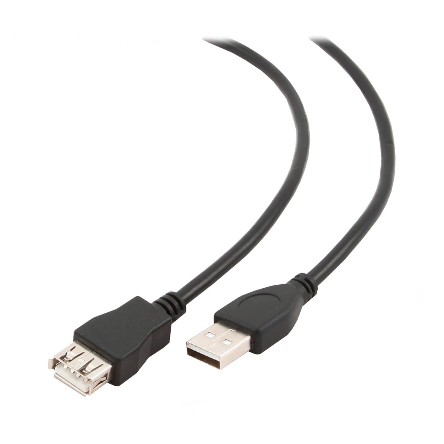 Cable USB (удлинитель) Type Am- Af, 3m, Cablexpert CCP-USB2-AMAF-10, USB 2.0, black