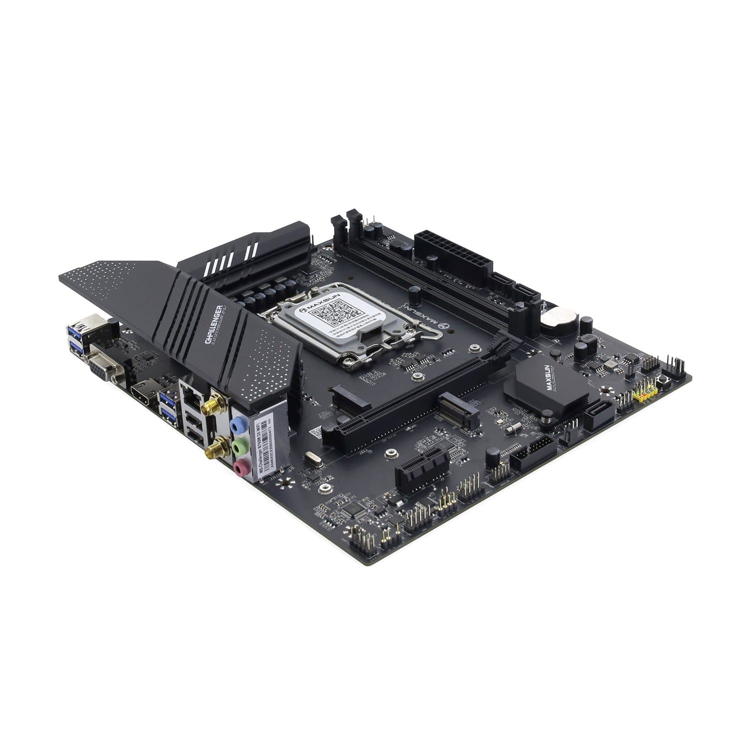 MB Socket1700, MATX, iB760 (VGA+HDMI), MaxSun Challenger B760M D5 WIFI, 2DDR5, PCIx16, PCIx1
